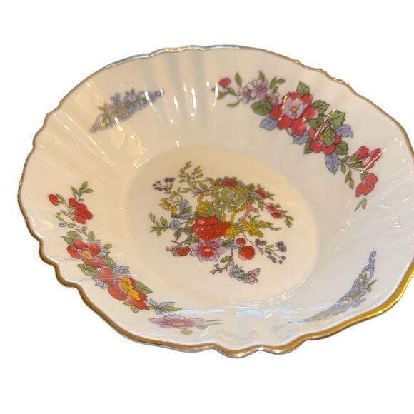 Vintage Paragon Bone China Tree of Kashmir Relish Dish Gold Gilt flowers - Picture 3 of 8